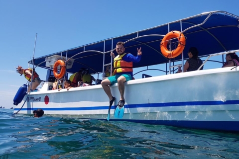 San José: Isla Tortuga, Snorkel, Almuerzo, Traslado SJOIsla Tortuga desde nuestro muelle privado en Puntarenas