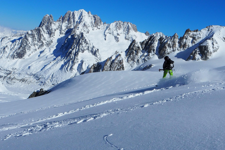 Chamonix: Descida de esqui Vallée Blanche com guia