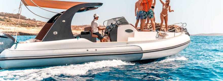 Bateau privé à Malte : Blue Lagoon, Comino et grottes marines