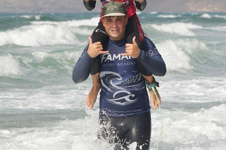 Lanzarote surfing at Famara Beach - Surf Lesson