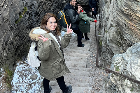 From Dresden: Winter Hike to Bohemian and Saxon Switzerland