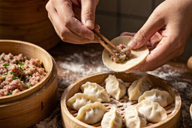 Shanghai: Market Explore, Dumpling Making, and Mahjong Game