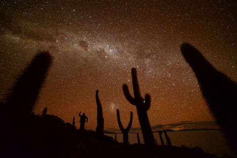 Uyuni: noc gwiazd + wschód słońca na Salar de Uyuni