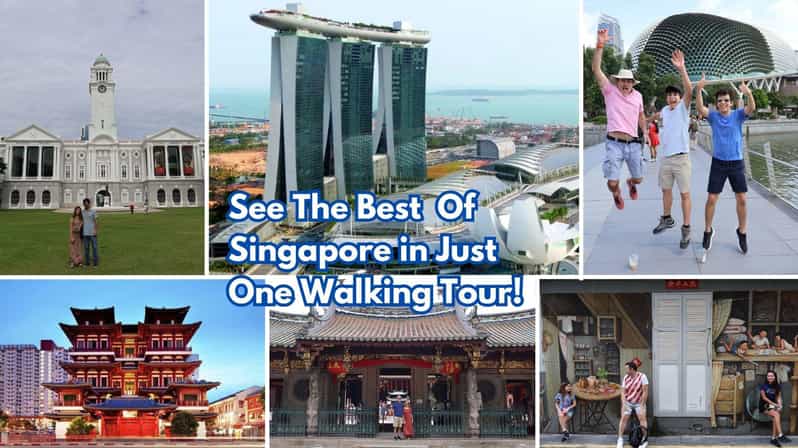 Singapore: tour a piedi di Chinatown, Civic District e Marina Bay