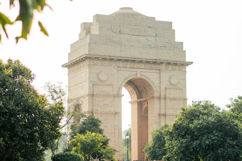 Delhi: Old and New Delhi Private Guided Tour with Pickup Private Half-Day New Delhi Tour with Transportation & Guide