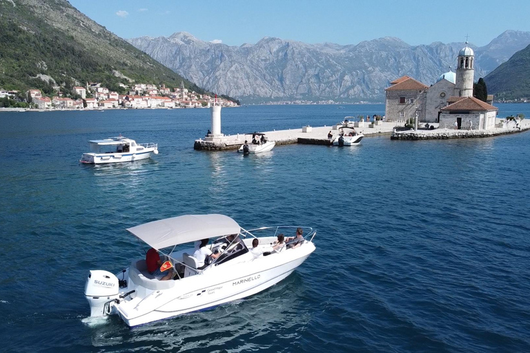 Depuis Kotor ou Tivat : Grotte bleue privée et pierres précieuses de Boka 3H