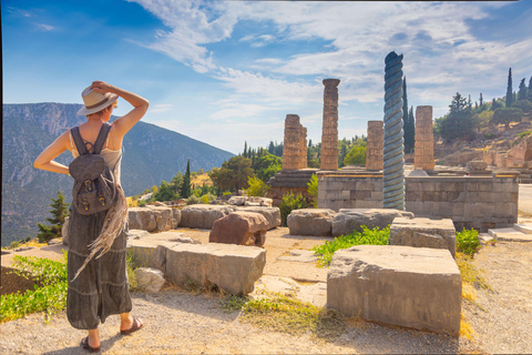 Depuis Athènes : Excursion d'une journée au temple d'Apollon et à l'oracle de DelphesL'anglais sans déjeuner