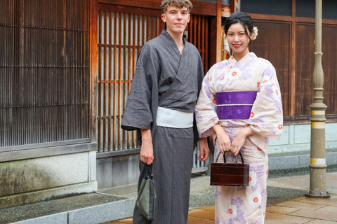 Kanazawa: Uthyrning av japanska kimonos nära Higashi Chaya District