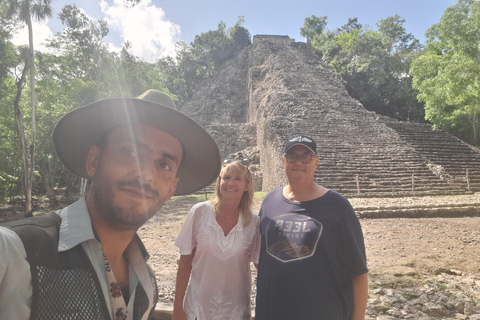 Coba: Alte Maya-Tempel, Maya-Tierwelt, Tacos, Cenote!