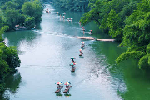 Yangshuo: Yulong River bambu-raftingupplevelseYangshuo: Bambu-rafting i Yulong-floden