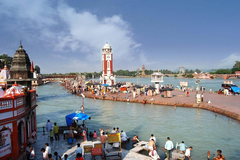 From Delhi: Private Haridwar & Rishikesh Tour By Car & Guide Private Rishikesh and Haridwar 2 Day Tour 3 Star Hotel