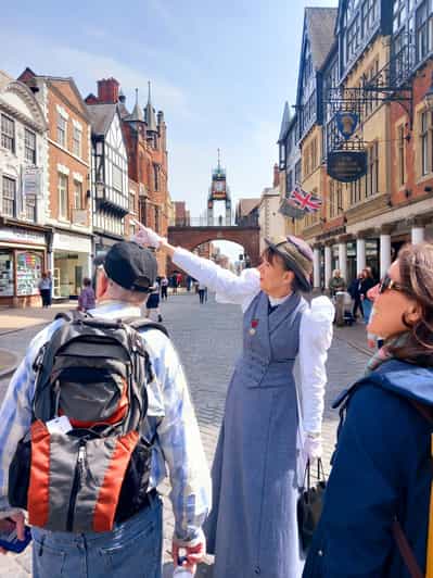 Chester: Wycieczka piesza z damą z epoki edwardiańskiej