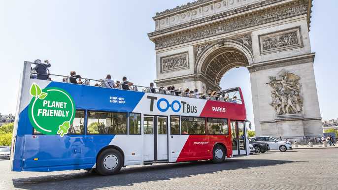 París: Tour en autobús turístico con paradas libres Tootbus