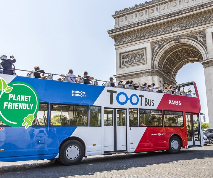 Paris: Sightseeing med Tootbus hop-on hop-off-bussar