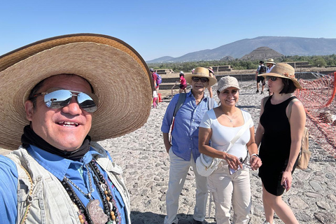 Visite guidée des pyramides de Teotihuacan - 2 heuresVisite privée avec droits d'entrée