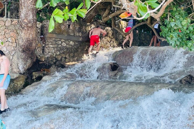 Montego Bay : Visite privée des chutes de la rivière Dunn et du trou bleu