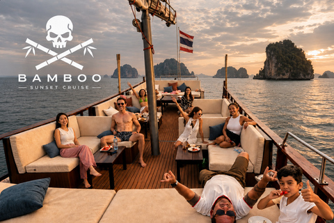 Krabi: Premium Cruise with Dinner & Plankton Swim Meet at Bamboo Beach Club in Ao Nang
