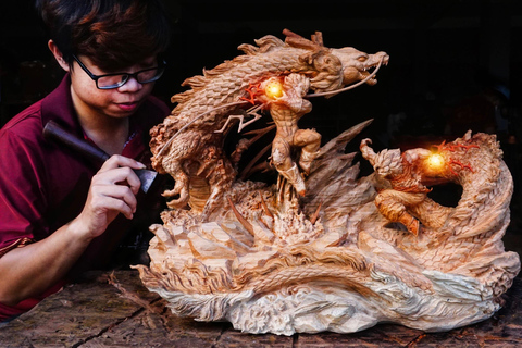 Hoi An: Corso di scultura del legno di 3 ore con un artista locale