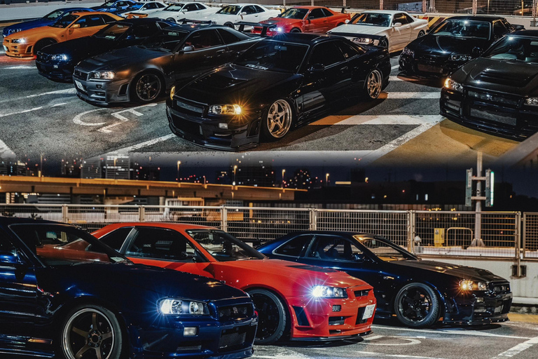 【R34】Tokyo：Private Daikoku tour in Modified R34 Midnight Umihotaru Tour