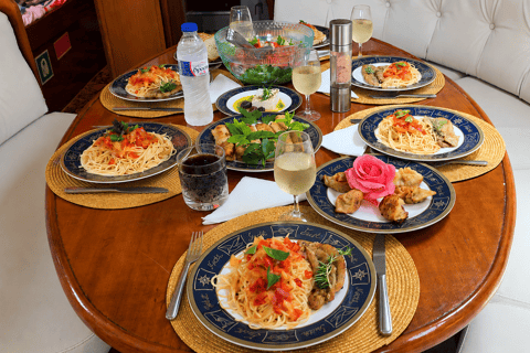 Rhodes Private Luxury Day Cruise Lunch, Coctails, Champagne