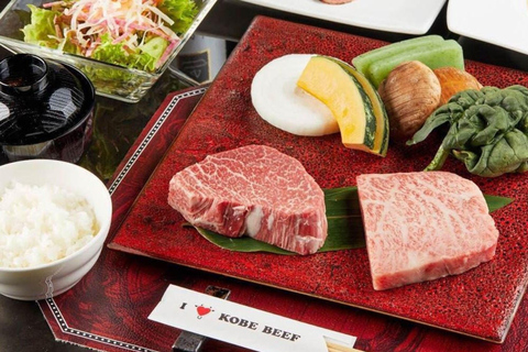 Kobe’s Top Restaurant Reservation for A5 Kobe Beef & Sushi Kobe Beef Special Meal Set (Sashimi & Sirloin Steak)
