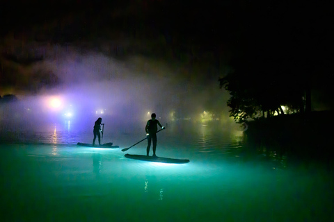 Excursão noturna de SUP da Most na Soci saindo de Bovec