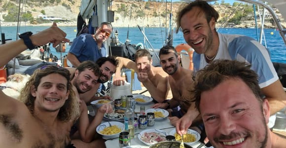 Expedition mit dem Segelboot Ibiza - Unterwasserfischen und Zubereitung des Fisches an Bord