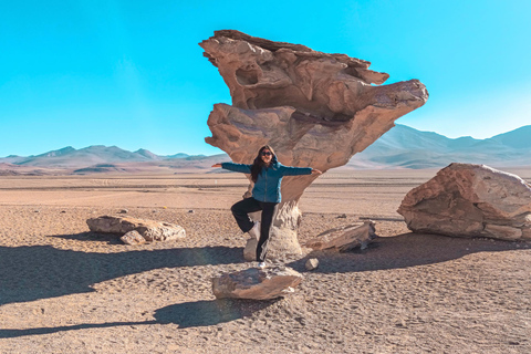 Uyuni: 3-Day Salt Flats Tour with Red Lagoon & Geysers