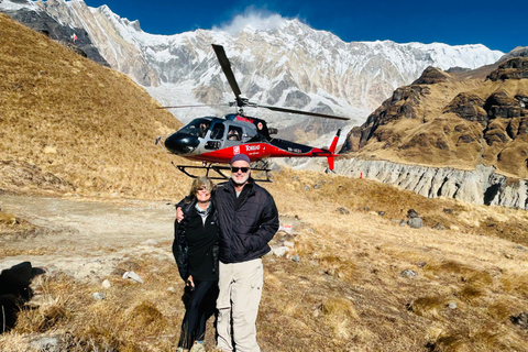 Pokhara: Hubschrauber-Tour zum Annapurna-Basislager