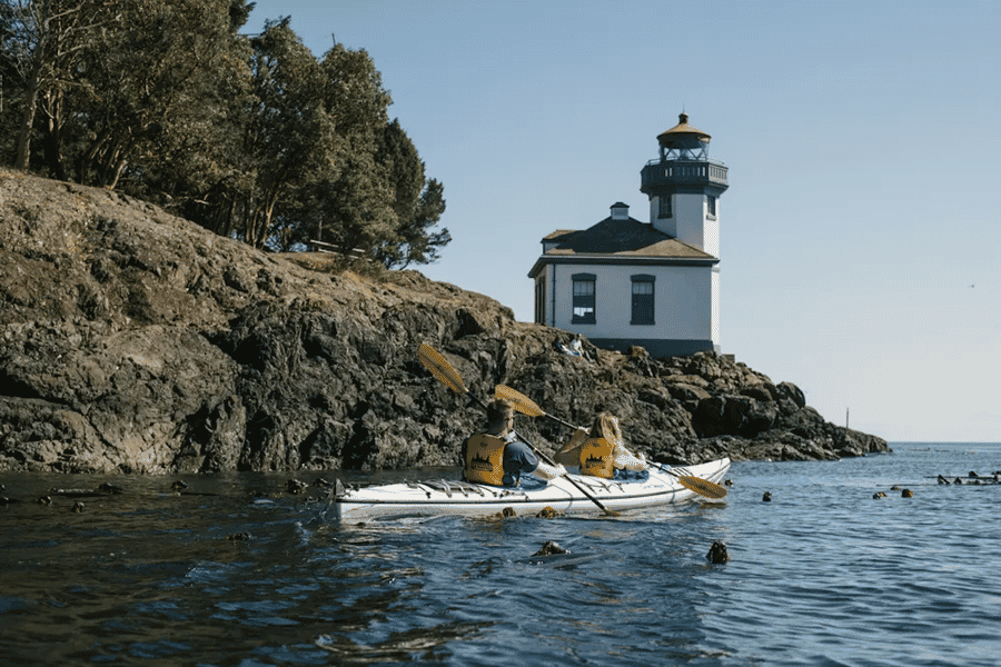 San Juan Island: Halbtägige Kajaktour auf der Westseite. Foto: GetYourGuide San Juan Island: Halbtägige Kajaktour auf der Westseite. Foto: GetYourGuide