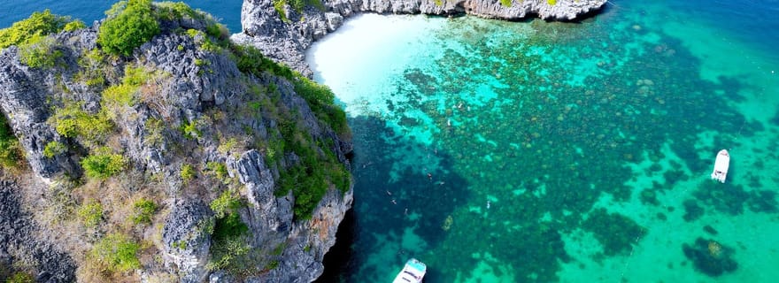 Au départ de Koh Lanta : Koh Haa et Koh Rok en bateau à moteur pour la plongée en apnée