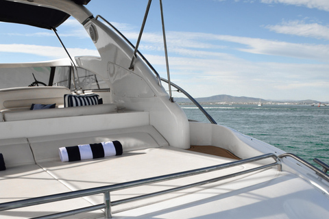 From Quarteira: Luxury Yacht Charter Algarve Coast & Benagil Luxury Yacht Charter - Algarve Coast | 3 Hours