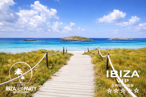 Ibiza: Formentera VIP Boat Paella, BBQ, OpenBar, DJ & Sunset BASIC TICKET with 5h Open Bar & Breakfast