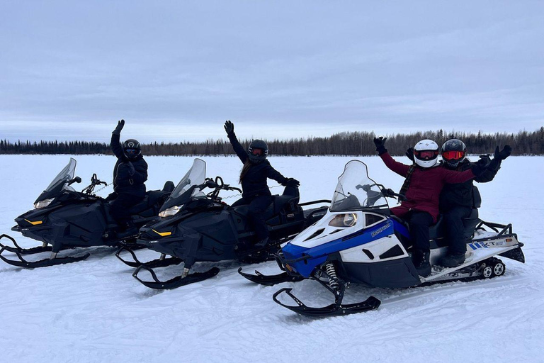 Fairbanks, Alaska: Guided Snowmobile Tour Snowmobile Tour: Couple (2 riders per sled)