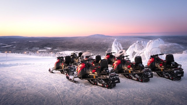 Visit Levi 4 Hour Snowmobile Safari to the Fells in Levi in Levi, Lapland, Finland