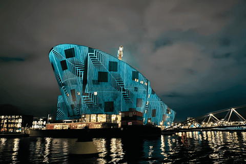 Amsterdam Light Festival Warm Boat Cruise + Optional Drinks Light Festival Canal Cruise from Central Station