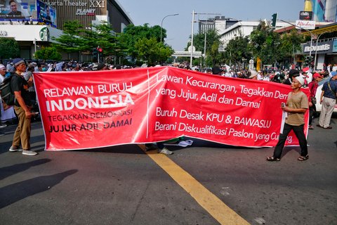 Jakarta Social och politisk promenad