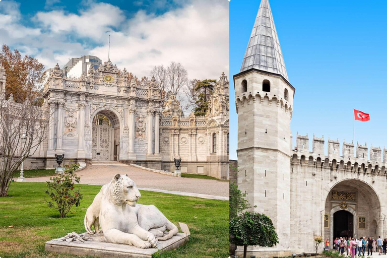 Istanbul: Topkapi Palace & Dolmabahce Palace Combo Ticket Topkapi & Dolmabahce plus Basilica Cistern & Hagia Sophia