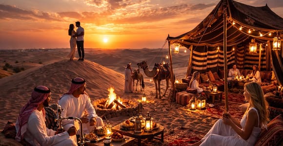Doha: Sunset Desert Safari with Dune Bashing & Dinner