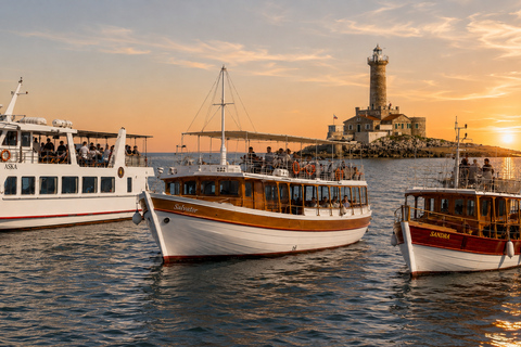 Medulin: 3h Ultra ALL-INCLUSIVE Sunset Dolphin Boat trip 3hours Dolphin Sunset watching with drinks+dinner sandraboat