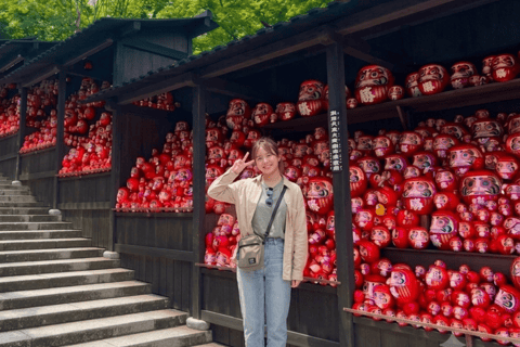 From Osaka: Arashiyama, Fushimi Inari & Katsuo-ji Day Tour