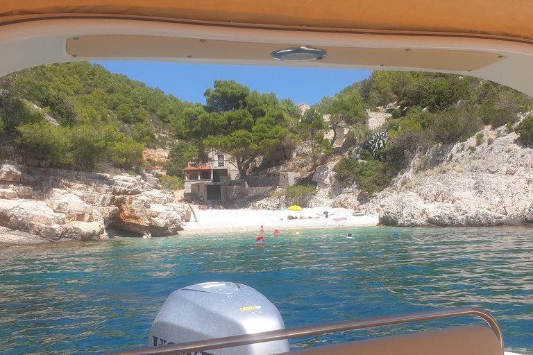 Hvar:Blue & Grenn Cave and Vis Island Private Speedboat Tour