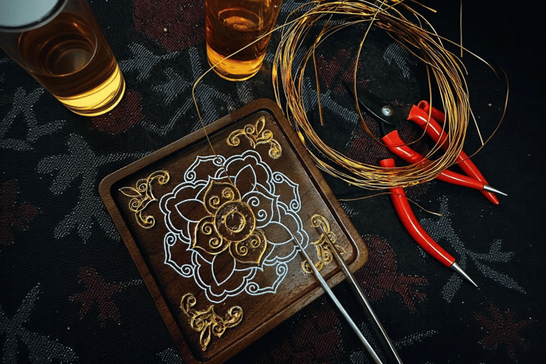 Guangzhou: Create Your Own Cloisonné Enamel Artwork Coaster or Bookmark