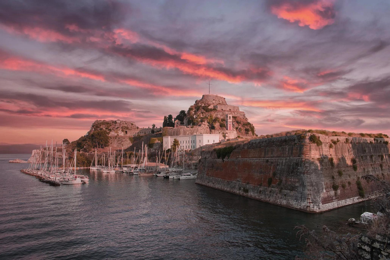 Kavos: Corfu Old Town Night Tour with Transfer
