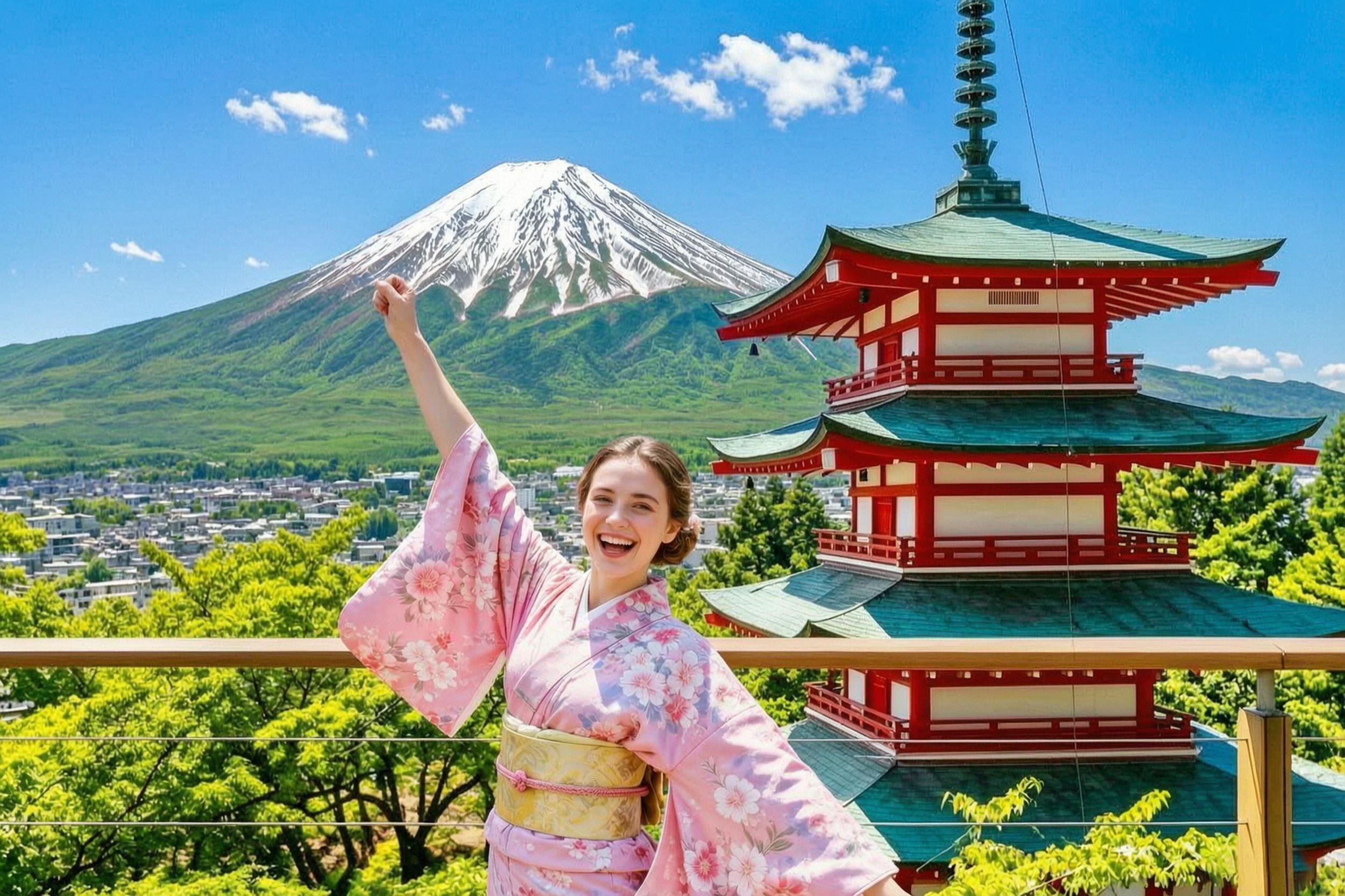 Tour zum Fuji und nach Hakone: Arakurayama, Oshino Hakkai, Owakudani