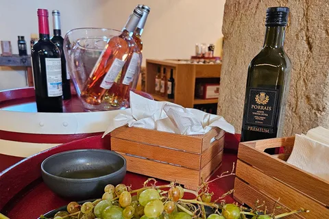 Centro histórico e prova de vinhos