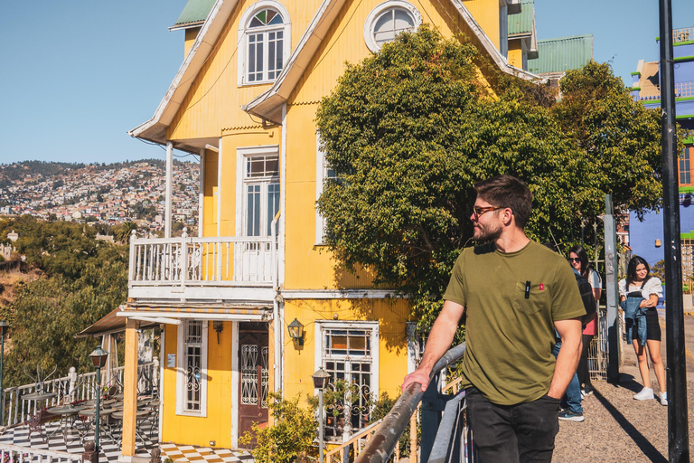 Santiago: Valparaíso, Viña del Mar e cantina Casas del Bosque con pranzo