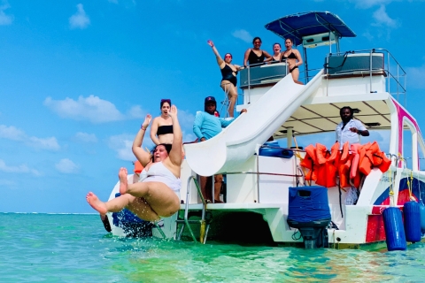 Private Catamaran Crusie, snorkeling, lunch & water slide Exclusive private tour just for you and your group up to 95