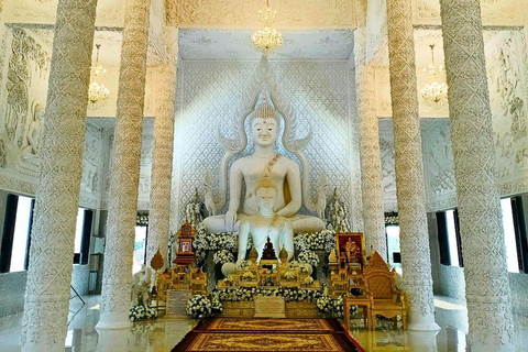 Chiang Mai : Temples du Bouddha blanc, du Bouddha bleu et du Grand Bouddha à Chiang Rai