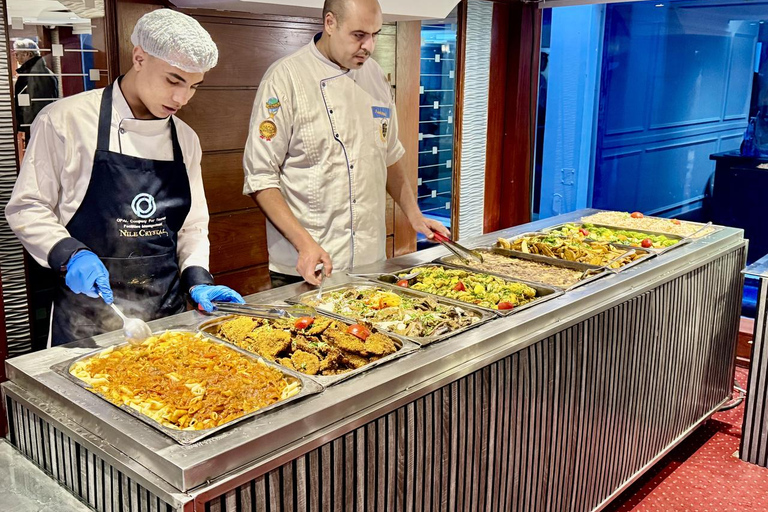 Cairo: Turquoise Prestige Nile Sunset Dinner & Show Cruise Including Transfer (Pickup & Drop-off)